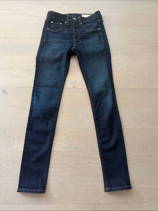 rag & bone Denim - Dark Blue High Rise Ankle Skinny Jeans